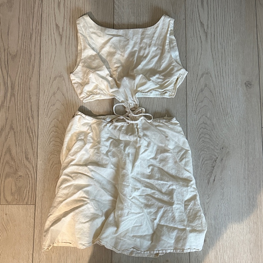 Charlie Holiday Cream Mini Dress